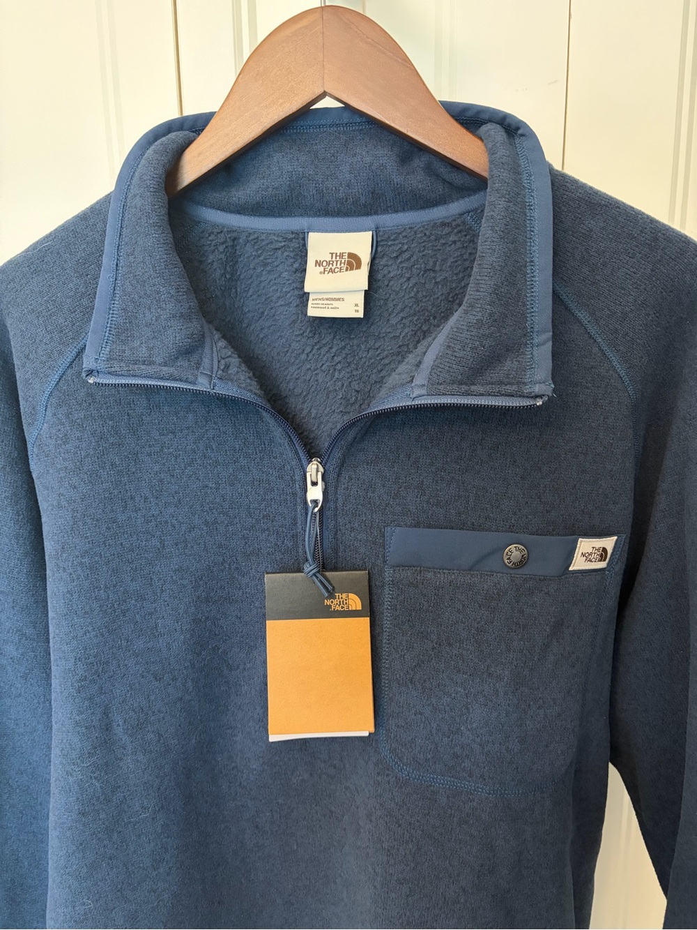 The North Face Men’s Slate Blue Quarter-Zip Fleece Pullover